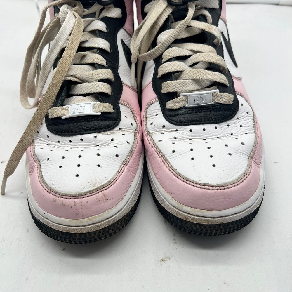 Nike Women’s High-Top Sneakers Pink Black White - Picture 4 of 9